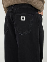 Carhartt WIP - W' Brandon Pants in Black Stone Washed