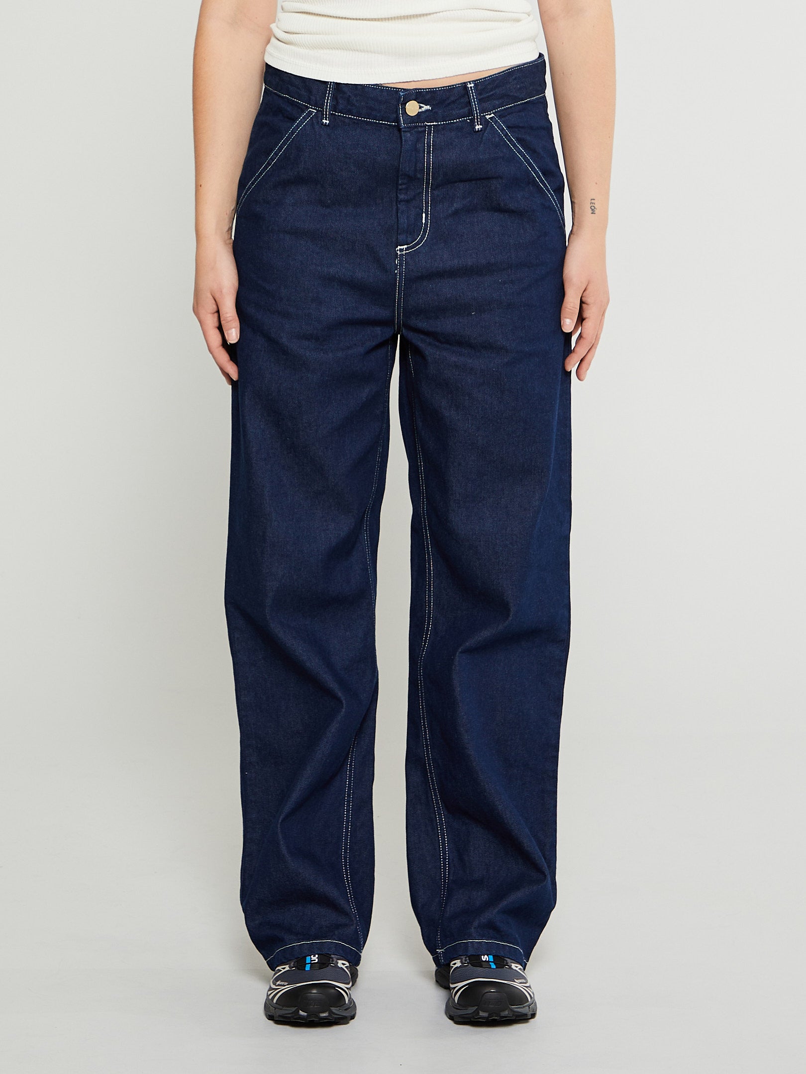 CARHARTT - W' Simple Pant in Blue One Wash