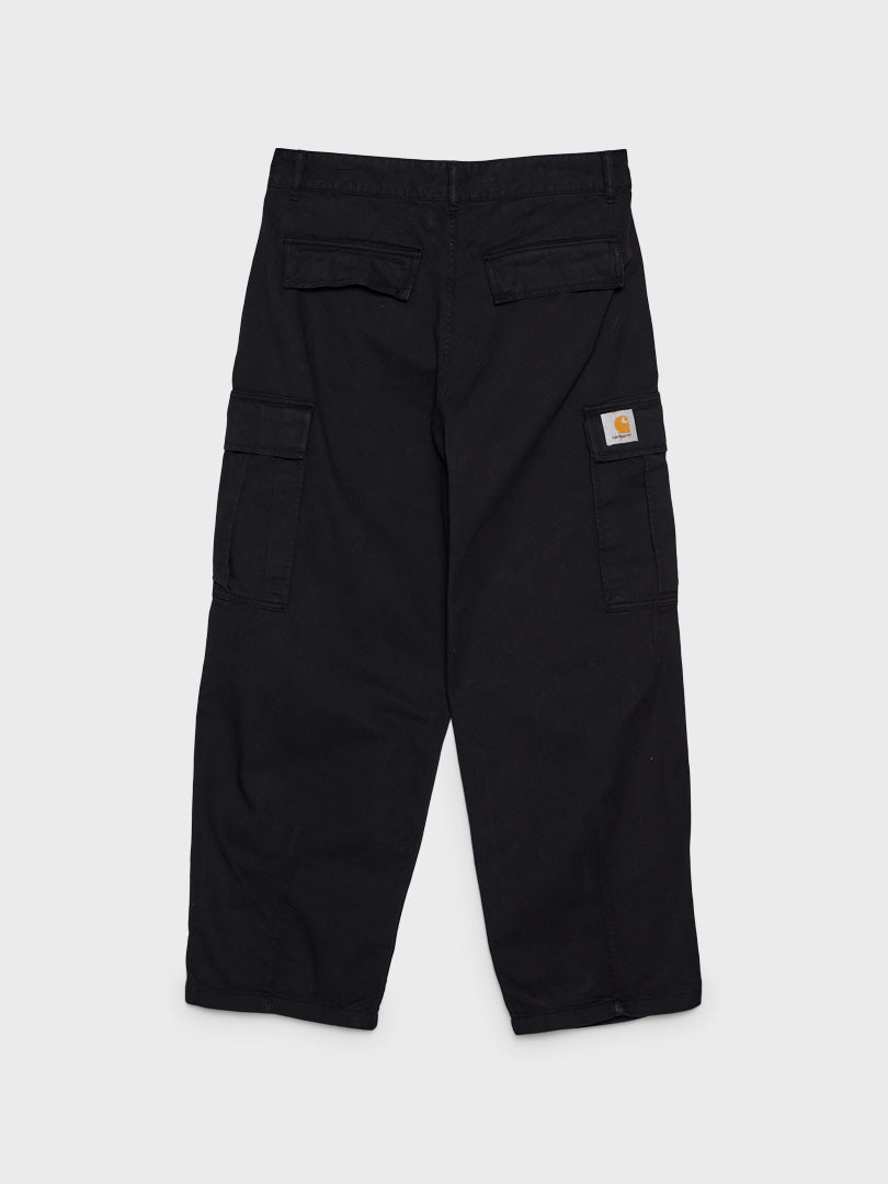 Cole Cargo Pants in Black Garment Dyed