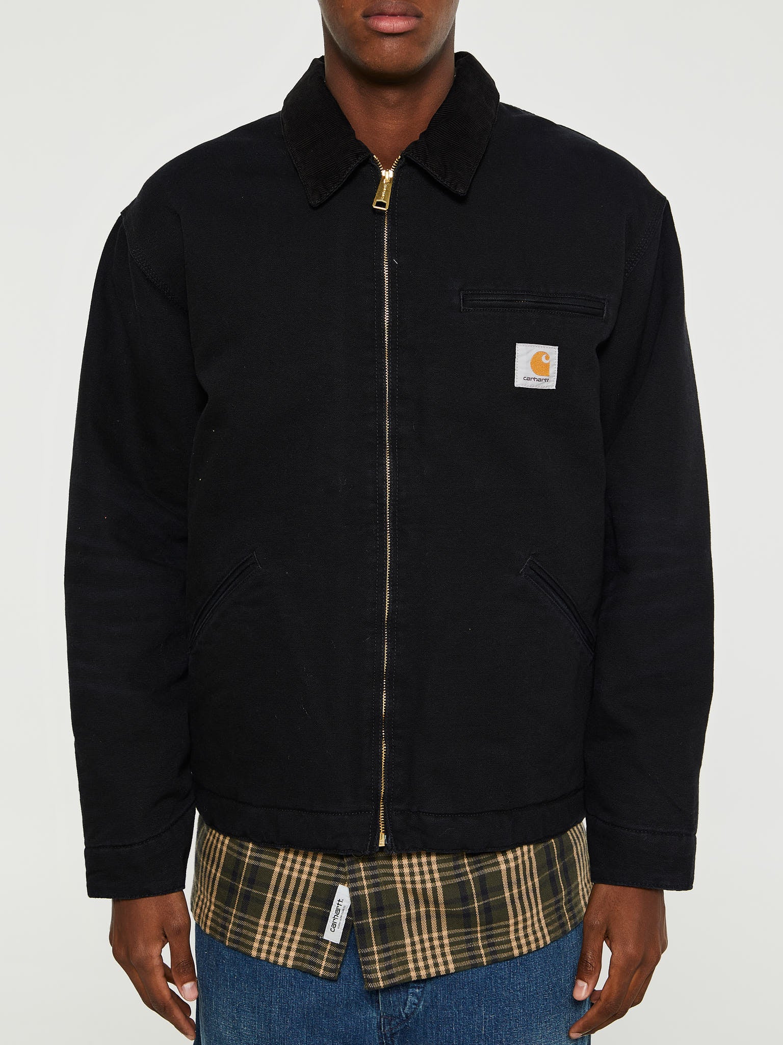 Carhartt WIP - OG Detroit Jacket in Black Aged Canvas