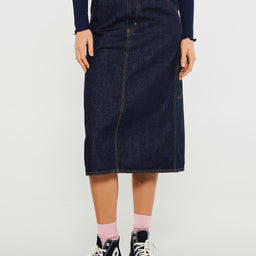 Carhartt WIP - W' Single Knee Skirt in Blue Rinsed