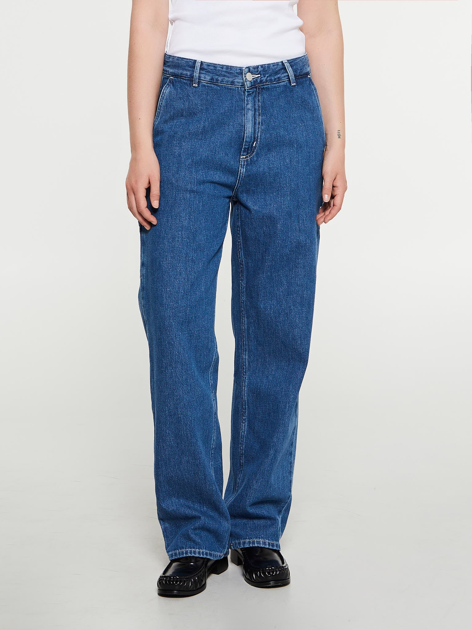 Women's Pierce Pant Straight in Blue Stone Washed