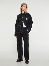Carhartt WIP - W' OG Michigan Denim Coat in Black Stone Washed