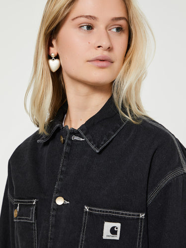 Carhartt WIP - W' OG Michigan Denim Coat in Black Stone Washed