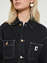 Carhartt WIP - W' OG Michigan Denim Coat in Black Stone Washed
