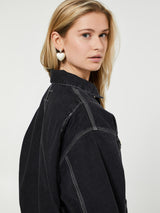Carhartt WIP - W' OG Michigan Denim Coat in Black Stone Washed