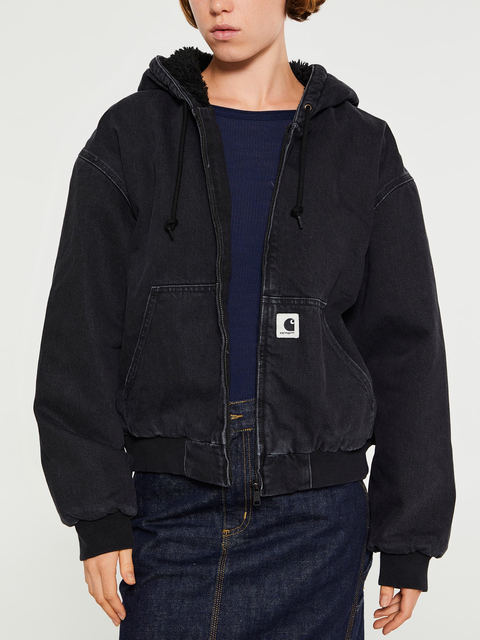 Carhartt WIP - W' OG Active Jacket in Black Stone Washed