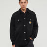 Carhartt WIP - Harvey Shirt in Black dark washed