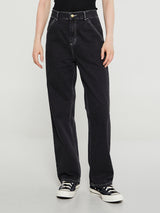 Carhartt WIP - W' Simple Pants in Black Stone Washed