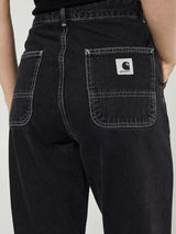 Carhartt WIP - W' Simple Pants in Black Stone Washed