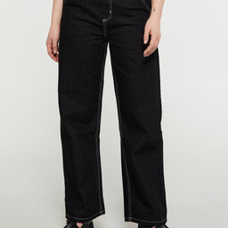 Women's Simple Pant in Black One Wash