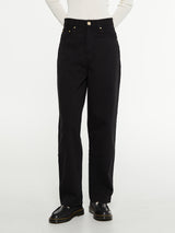 Carhartt WIP - Women's Derby Pant in Black Garment Dyed