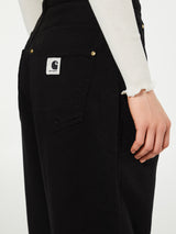 Carhartt WIP - Women's Derby Pant in Black Garment Dyed