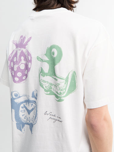 Carhartt WIP - Forma T-Shirt in White heavy stone wash