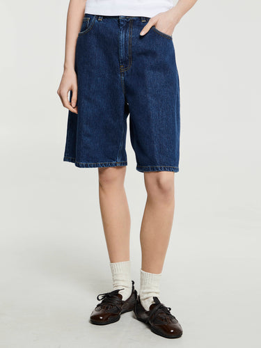 Carhartt WIP - Women's Brandon Shorts in Blue Stone Washed
