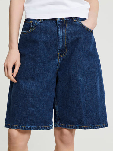 Carhartt WIP - Women's Brandon Shorts in Blue Stone Washed