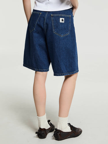 Carhartt WIP - Women's Brandon Shorts in Blue Stone Washed