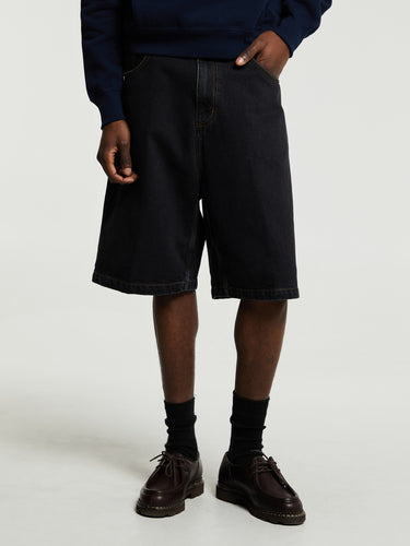 Carhartt WIP - Brandon Shorts in Black Stone Washed