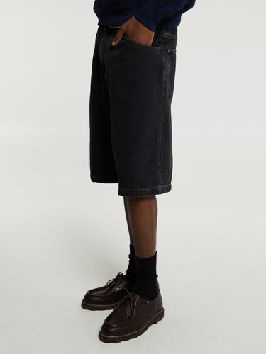 Carhartt WIP - Brandon Shorts in Black Stone Washed