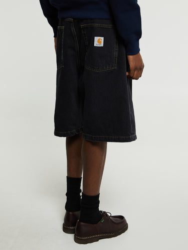 Carhartt WIP - Brandon Shorts in Black Stone Washed