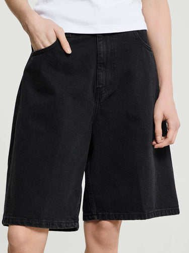 Carhartt WIP - W' Brandon Shorts in Black Stone Washed