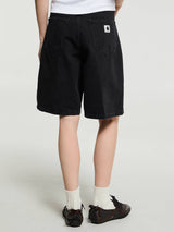Carhartt WIP - W' Brandon Shorts in Black Stone Washed