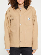 Carhartt WIP - W' OG Michigan Coat in Dusty H Brown and Tobacco Rinsed