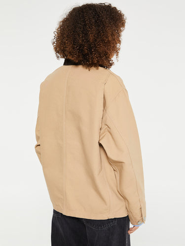 Carhartt WIP - W' OG Michigan Coat in Dusty H Brown and Tobacco Rinsed