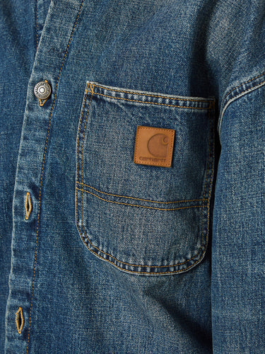 Carhartt WIP - W' Lovilia Shirt Jacket in Blue Dirty Used Wash
