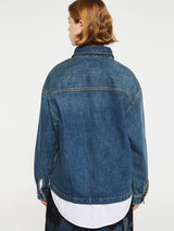 Carhartt WIP - W' Lovilia Shirt Jacket in Blue Dirty Used Wash