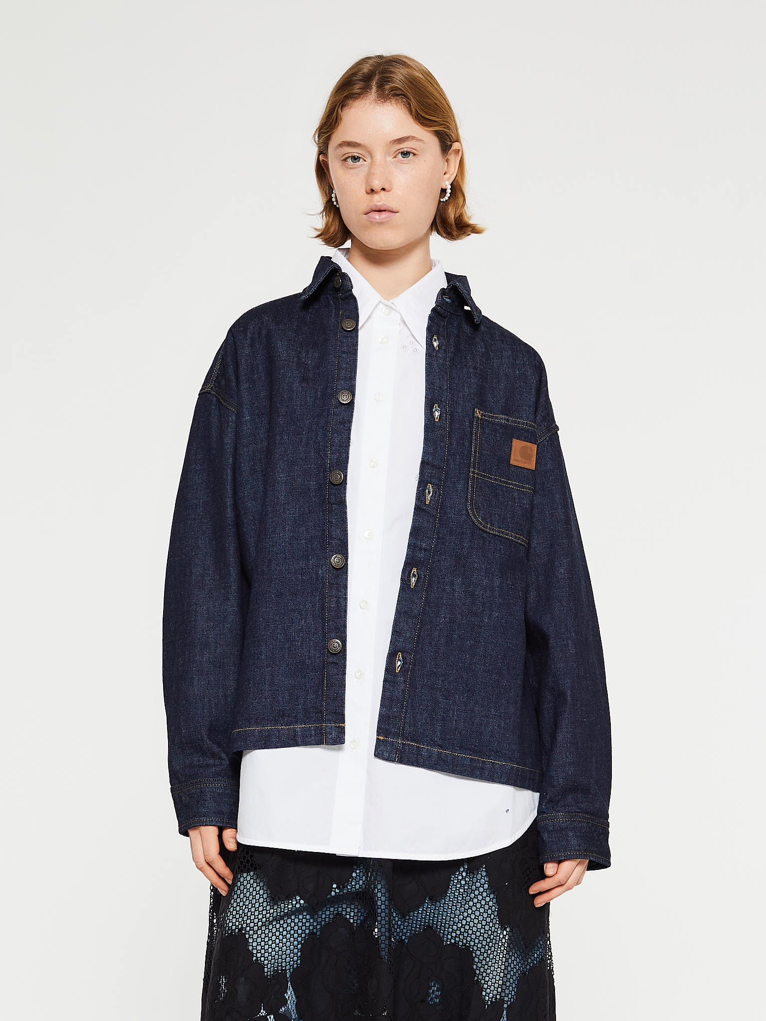 Carhartt WIP - W' Lovilia Shirt Jacket in Blue Rinsed