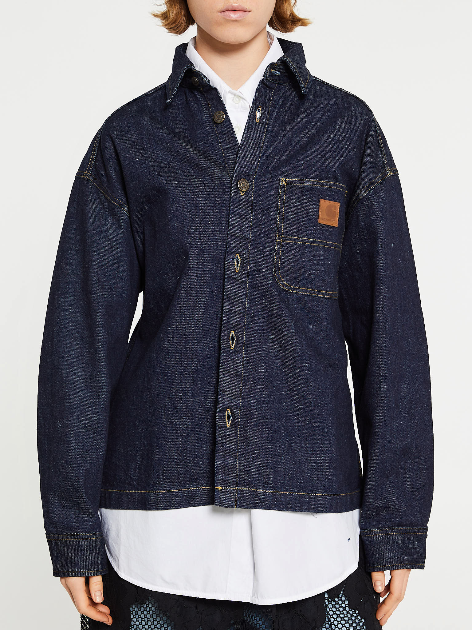 Carhartt WIP - W' Lovilia Shirt Jacket in Blue Rinsed