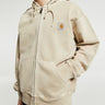 Carhartt WIP - Hooded Nelson Jacket Cotton Sweat in Fleur De Sel Garment Dyed