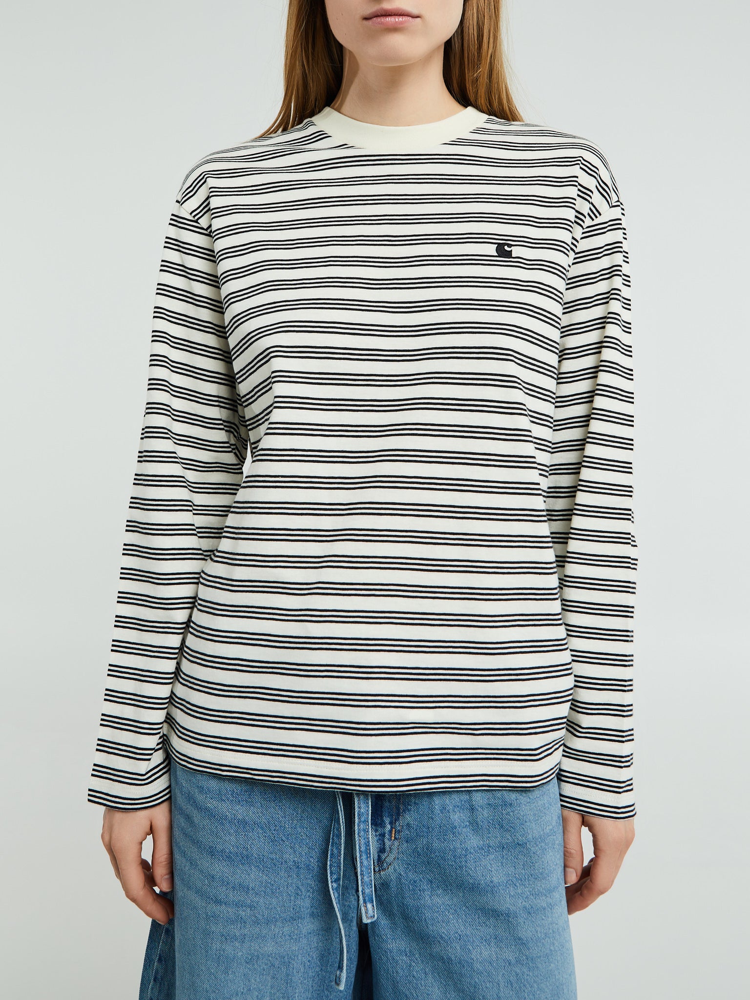 Carhartt WIP - W' Long Sleeve Sydney T-Shirt in Sydney Stripe Wax