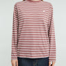 Carhartt WIP - W' Long Sleeve Sydney T-Shirt in Sydney Stripe Dusky Pink