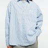 Carhartt WIP - W' Grimsby Shirt in Grimsby Stripe, Blue Fog