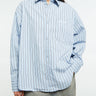 Carhartt WIP - W' Grimsby Shirt in Grimsby Stripe, Blue Fog