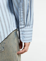 Carhartt WIP - W' Grimsby Shirt in Grimsby Stripe, Blue Fog