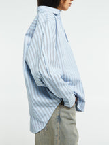Carhartt WIP - W' Grimsby Shirt in Grimsby Stripe, Blue Fog
