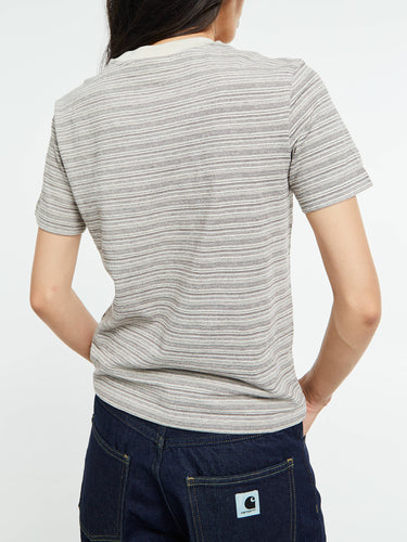 Carhartt WIP - W’ Gellar T-Shirt in Gellar Stripe, Wax