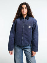 Carhartt WIP - W' OG Detroit Jacket in Dark Navy and Black stone canvas