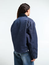 Carhartt WIP - W' OG Detroit Jacket in Dark Navy and Black stone canvas