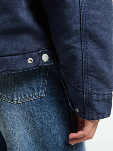 Carhartt WIP - W' OG Detroit Jacket in Dark Navy and Black stone canvas