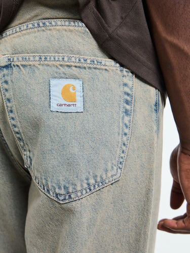 Carhartt WIP - Landon Pants in Blue and Leather Garment Dyed