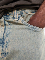 Carhartt WIP - Landon Pants in Blue and Leather Garment Dyed