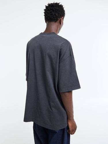 Carhartt WIP - Hudson Pocket T-Shirt in Black Chalk Wash