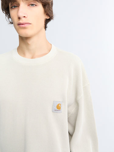 L/S Vista Waffle T-Shirt in White