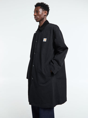 Carhartt WIP - Webster Coat in Black and Black Rinsed