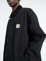 Carhartt WIP - Webster Coat in Black and Black Rinsed
