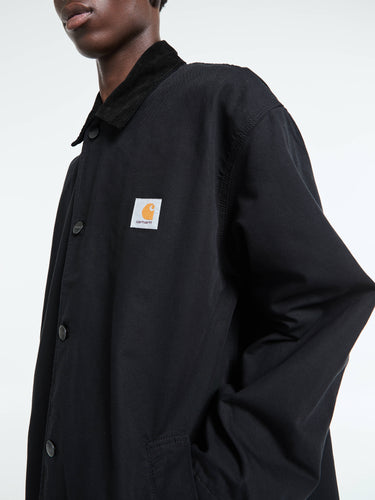Carhartt WIP - Webster Coat in Black and Black Rinsed